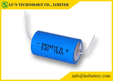 Μίας χρήσης μπαταρίες ER34615 μπαταριών 19000mah λίθιου μπαταριών ER34615 3.6V λίθιου μεγέθους Δ