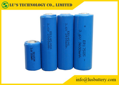 Thionyl λίθιου μορφής κυλίνδρων μπλε χρώμα μπαταριών λίθιου μπαταριών 3.6V χλωριδίου