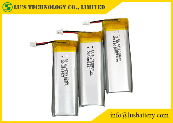 λεπτή μπαταρία 10mA Prismatic CP802060 3.0V 2300mah εξαιρετικά για πολιτικό RFID