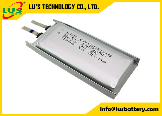 Λιθιογενής μπαταρία λεπτού φιλμ για tablet PC CP1002045 3V 1800mAh Limno2 Ultra Slim Cell 1002045
