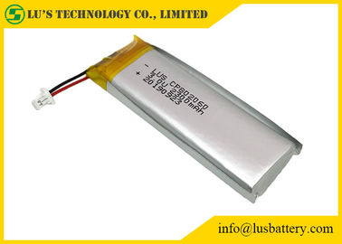 Μίας χρήσης εύκαμπτη μπαταρία 3.0V 2300mAh CP802060 λίθιου με το συνδετήρα καλωδίων