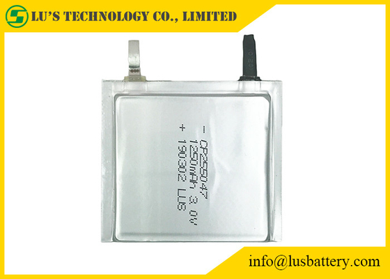 μαγγάνιο λίθιου μπαταριών CP255047 RFID πινάκων PCB 3v 1250mah εξαιρετικά λεπτό