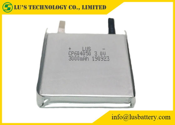 Εύκαμπτη μίας χρήσης μπαταρία CP604050 3V 3000mah λίθιου RFID