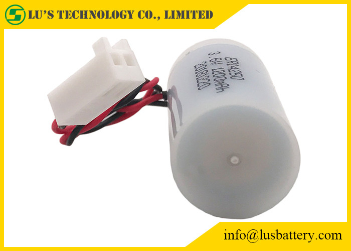 μέγεθος ER14250 3,6 Β 1200mah lisocl2 μπαταριών 1/2AA batteirs με την πλαστική περίπτωση για