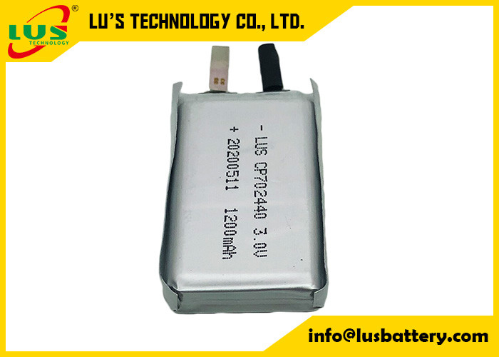 Κύτταρο 3.0V 1500mAh μπαταριών CP702440 LiMnO2 λεπτό εξαιρετικά για τη φορητή συσκευή ακούσματος