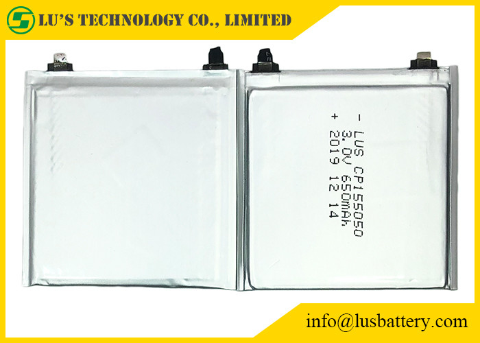 3 το λεπτό κύτταρο Cp105050 1.0mm λι Mno2 βολτ 420mAh εξαιρετικά λεπταίνει την μπαταρία 105050 3V