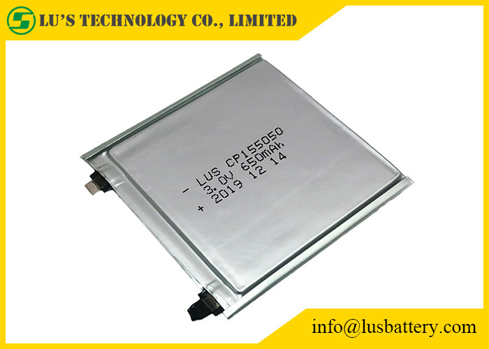 3 το λεπτό κύτταρο Cp105050 1.0mm λι Mno2 βολτ 420mAh εξαιρετικά λεπταίνει την μπαταρία 105050 3V