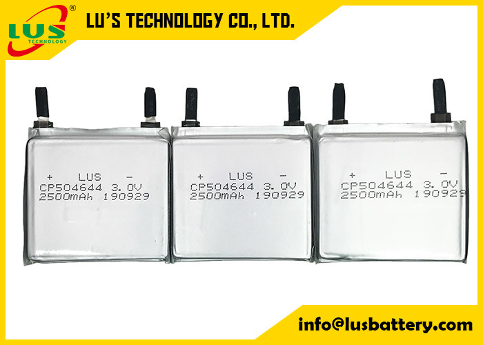 CP504644 Πρωτεύουσα μπαταρία λιθίου 3V 2500mAh εξαιρετικά λεπτή μπαταρία για προϊόντα IOT