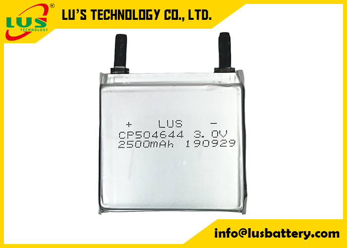CP504644 Πρωτεύουσα μπαταρία λιθίου 3V 2500mAh εξαιρετικά λεπτή μπαταρία για προϊόντα IOT