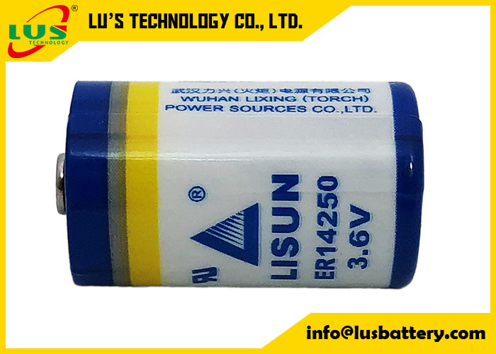 Thionyl λίθιου 3.6V 1.2Ah μπαταρία ER14250 χλωριδίου για την ηλεκτρονική οχημάτων