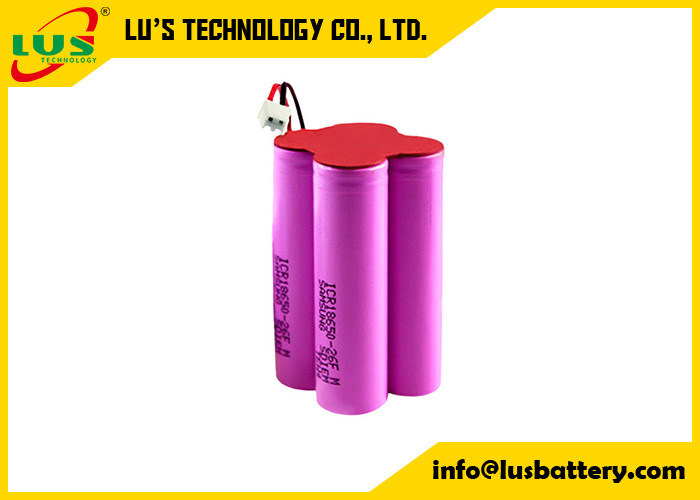 11.1v 2200mah 24.42wh 18650 μπαταρία ιόντων λιθίου προσαρμοσμένη 18650 12V 2.2Ah ιόντων λιθίου 11.1v 2200mah