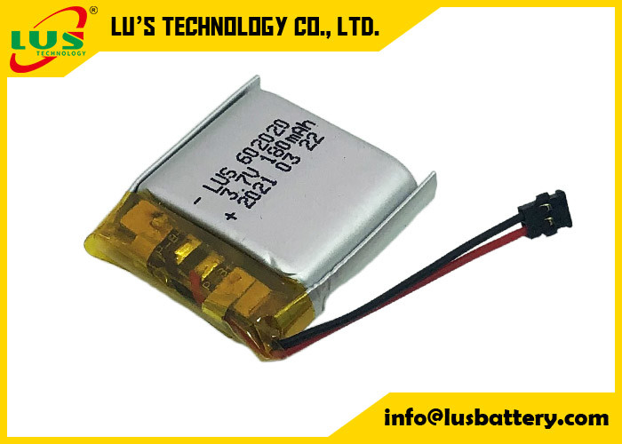 3.7V 180mAh Λιποπολυμερή επαναφορτιζόμενη μπαταρία πολυμερούς ιόντων λιθίου LP602020 062020 180mAh 3.7V μπαταρίες πολυμερούς λιθίου
