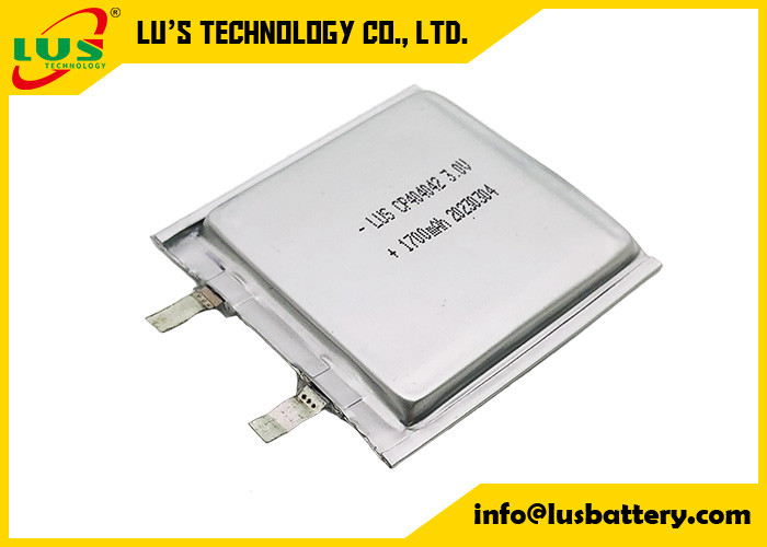 3V μπαταρία λιθίου Ultra Slim μπαταρίες 1700mAh CP404040 μπαταρία μετάλλου λιθίου κύτταρο σε μαλακό πακέτο