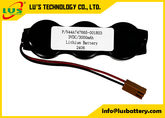 P/N44A747665-001R03 3VDC 3000mah μπαταρία λιθίου CR2477-3P μπαταρία κυψελών νομίσματος OEM