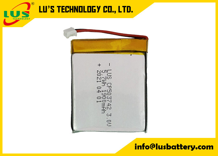 CP503742 3V 1900mAh Ειδικευμένη μπαταρία λιθίου λεπτών κυττάρων 3V