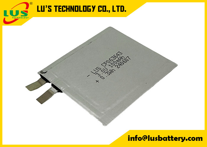 CP063643 3,0 volts 100mAh Μικρή μπαταρία λιθίου 3V CP063643 Υπεργύρης μπαταρία για IOT/RFID