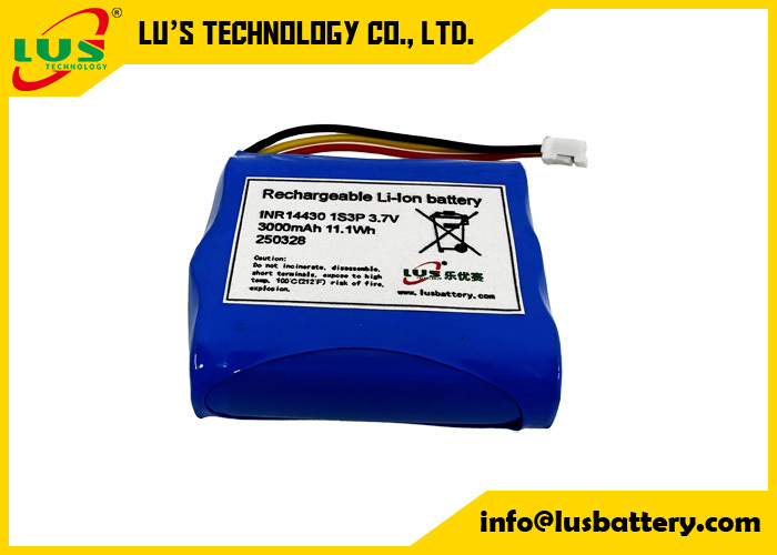 3.7V 3000mah επαναφορτιζόμενη μπαταρία 14430 1S3P μπαταρία ιόντων λιθίου 3.6volt μπαταρία OEM