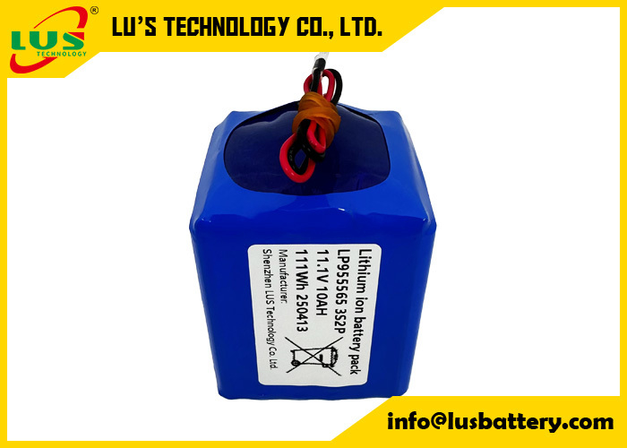 Μπαταρία λιθίου πολυμερούς 3.7V 5000mah LP955565 3S2P lipo μπαταρία 11volt 10AH μπαταρία