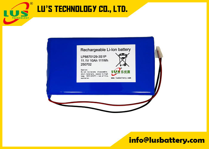 Μπαταρία λιθίου πολυμερούς 3.7V 10000mAh LP8870129 custom 3S1P lipo battery pack 11.1volt 10AH