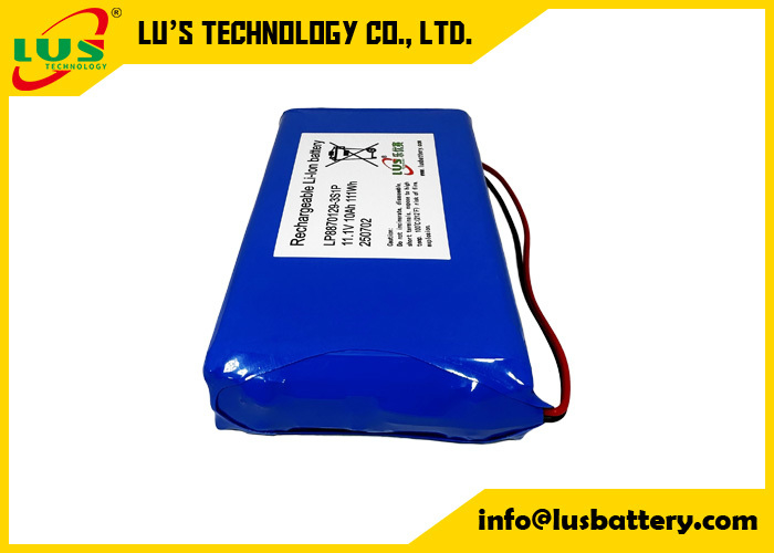 Μπαταρία λιθίου πολυμερούς 3.7V 10000mAh LP8870129 custom 3S1P lipo battery pack 11.1volt 10AH