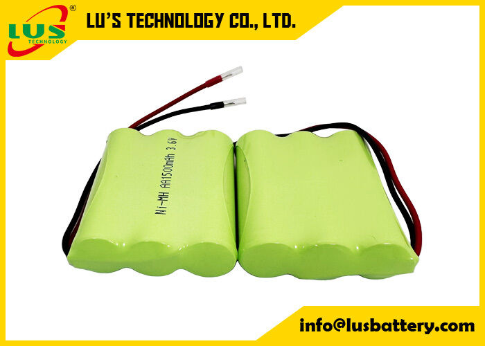 3.6volt 1500mah επαναφορτιζόμενη μπαταρία AA μέγεθος NIMH μπαταρία πακέτο 3.6V προσαρμοσμένο