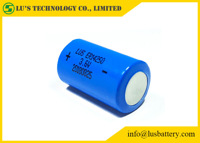 Επαγγελματική μπαταρία ER14250 3,6 Β 1200mah lisocl2 batteirs ER14250 λίθιου 1/2AA για τη δοσολογία χρησιμότητας