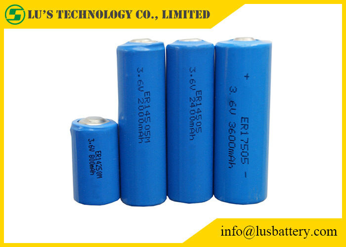 Thionyl λίθιου 3.6V 1900mah ER17335 αποθήκευση μπαταριών 2/3A 30C χλωριδίου
