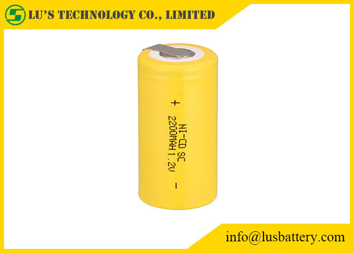 Sc 2200mah 1,2 φανών οδηγήσεων επαναφορτιζόμενη μπαταρία Β για Camcorders