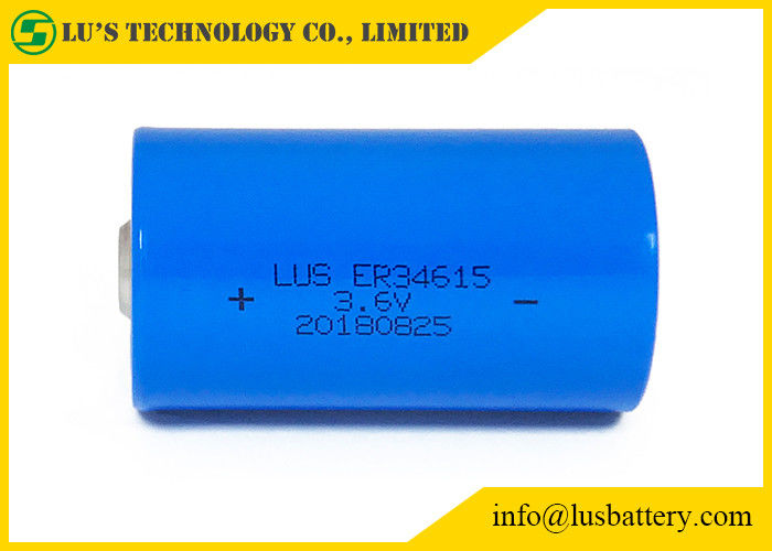 Thionyl λίθιου 3.6V 13.0Ah μετρώντας μπαταρία Δ Lisocl2 μεγέθους χρησιμότητας μπαταριών χλωριδίου