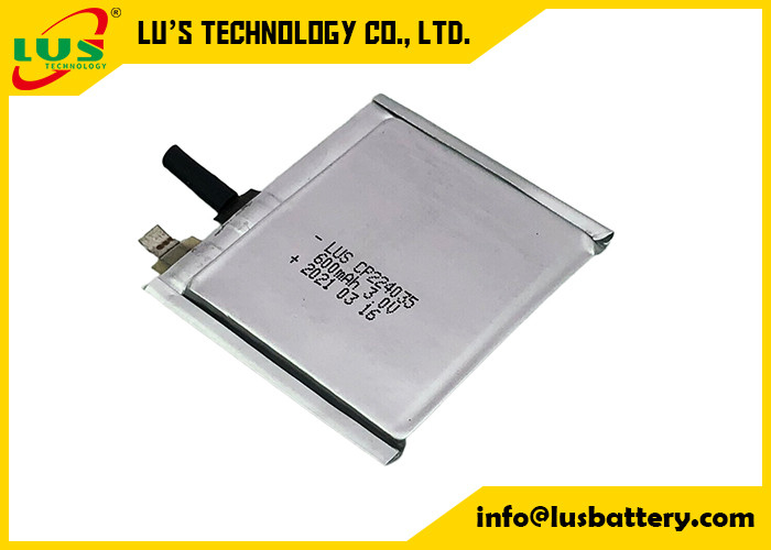 Μαλακή μπαταρία 3.0V 600mah CP224035 πακέτων μαγγάνιου λίθιου για την κλήση του εντοπιστή