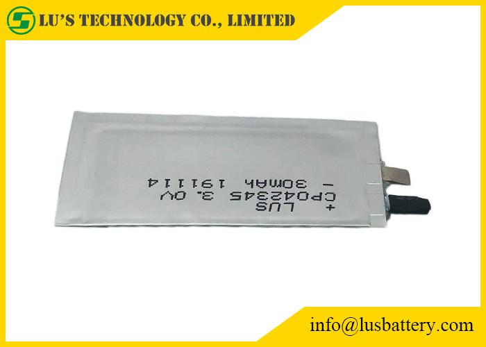αρχική μπαταρία RFID εξαιρετικά λεπτό CP042345 UL1642 λι 3V 30mAh για την πιστωτική κάρτα
