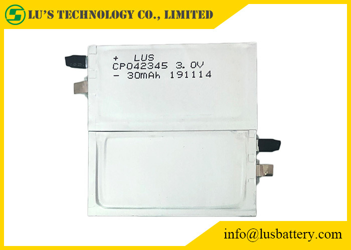αρχική μπαταρία RFID εξαιρετικά λεπτό CP042345 UL1642 λι 3V 30mAh για την πιστωτική κάρτα