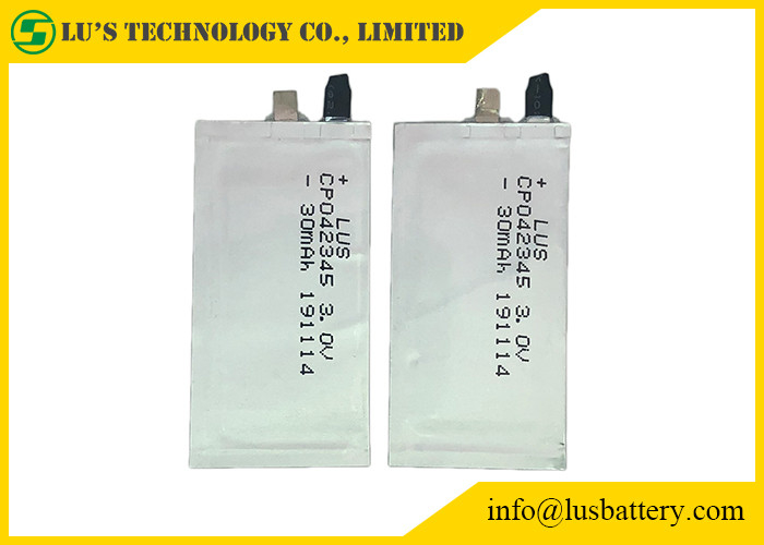 αρχική μπαταρία RFID εξαιρετικά λεπτό CP042345 UL1642 λι 3V 30mAh για την πιστωτική κάρτα